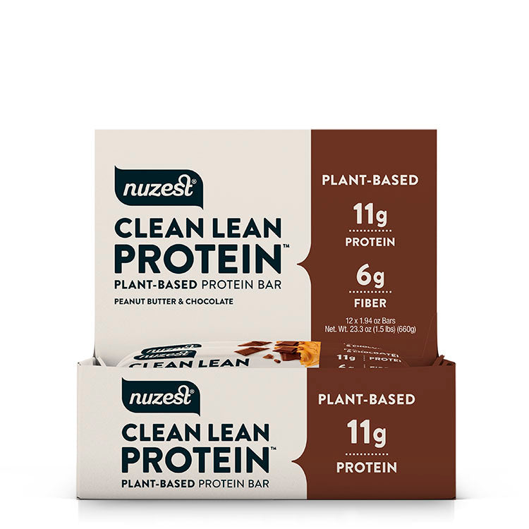 Copy of Nuzest Clean Lean Protein Bars, Peanut Butter & Chocolate (Box of 12 Bars)